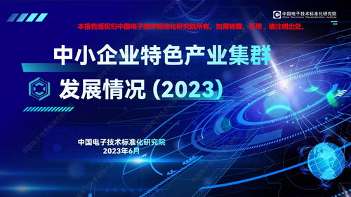 中國電子技術(shù)標準化研究院2023年中小企業(yè)特色產(chǎn)業(yè)集群發(fā)展情況 聚焦計算機網(wǎng)絡(luò)科技技術(shù)開發(fā)